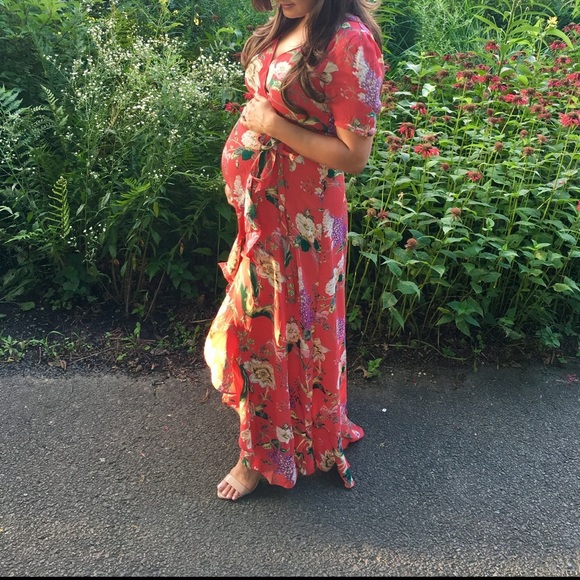 Asos Maternity Tea dress with ruffle detail - Picture 4 of 7